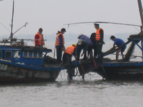 Các lực lượng tổ chức tìm kiếm trên vùng biển Cửu Đại