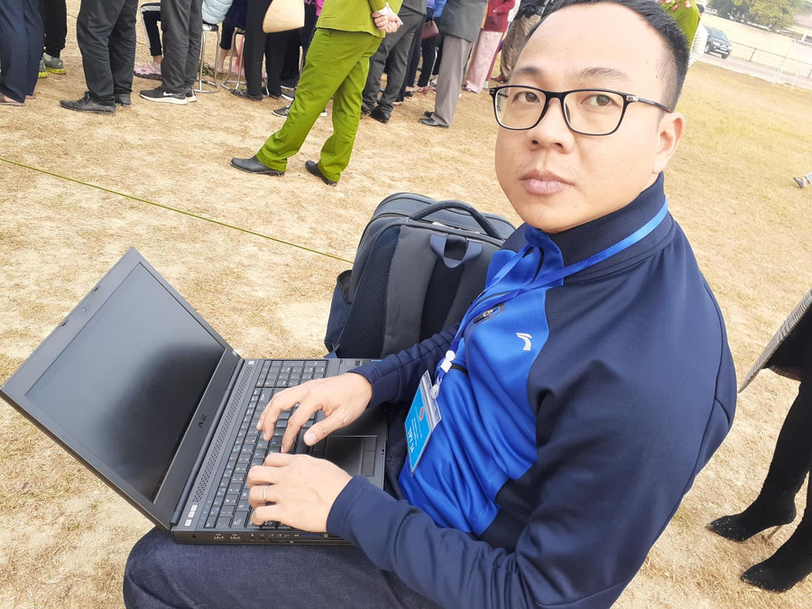 PV Truyền hình Quốc hội tác nghiệp