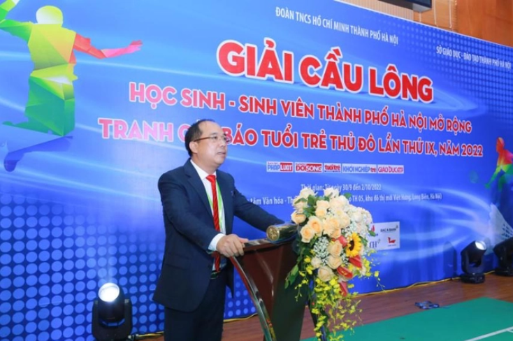 Nhà báo Nguyễn Mạnh Hưng - Tổng Biên tập báo Tuổi trẻ Thủ đô, Trưởng ban Tổ chức giải.