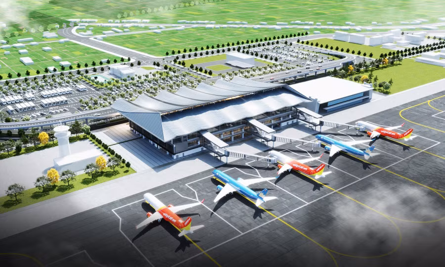 Nhà ga T2 thiết kế với công suất khoảng 3 triệu hành khách mỗi năm.