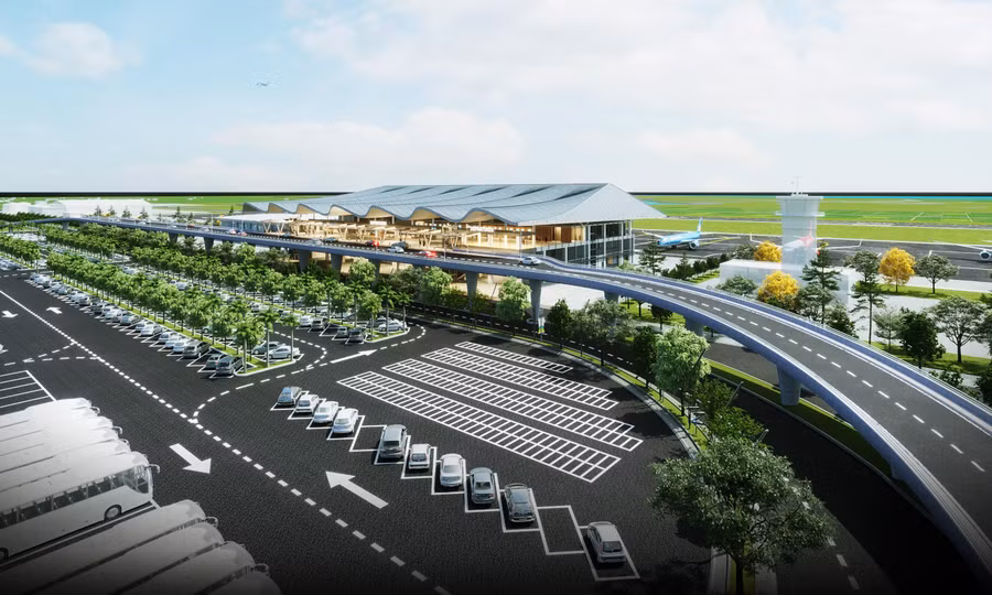 Kiến trúc Nhà ga T2 Cảng Hàng không Đồng Hới, tỉnh Quảng Bình. (Ảnh: ACV).