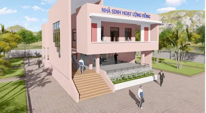 Còn khi mùa khô sẽ trở thành nhà sinh hoạt cộng đồng cho người dân