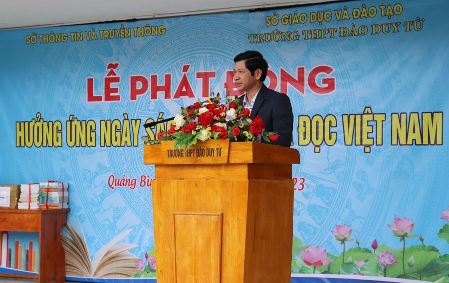 Ông Hồ An Phong – Phó Chủ tịch UBND tỉnh Quảng Bình khẳng định ý nghĩa quan trọng của việc đọc sách. Ông Hồ An Phong – Phó Chủ tịch UBND tỉnh Quảng Bình khẳng định ý nghĩa quan trọng của việc đọc sách.