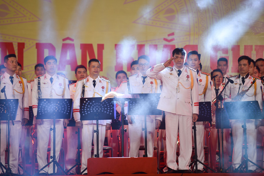 Các tác phẩm được trình diễn bởi dàn nhạc của Đoàn nghi lễ CAND.