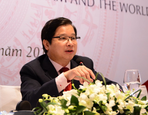 GS.TS Phạm Quang Trung phát biểu tại hội thảo