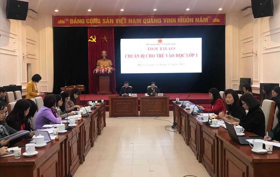 Hội thảo chuẩn bị cho trẻ vào lớp 1 do Vụ GD Mầm non và Vụ GD Tiểu học đồng chủ trì.