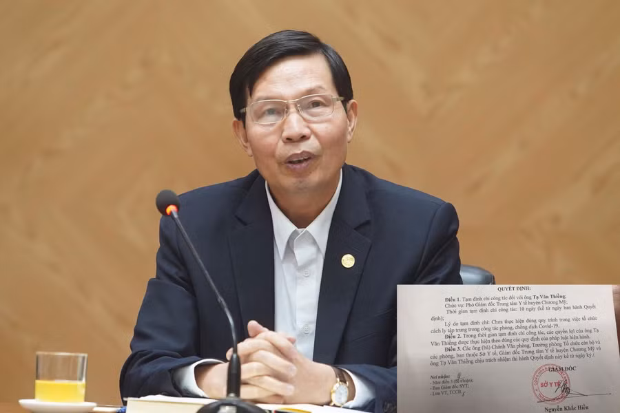 Ông Trần Văn Chung, Phó Giám đốc Sở Y tế Hà Nội