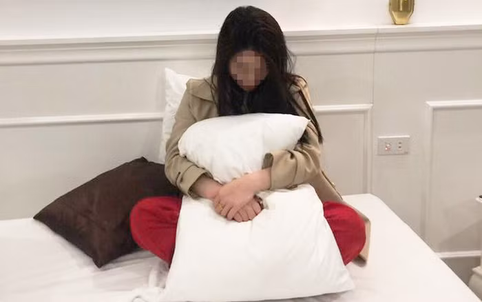 Lý Thị Thảo thời điểm bị bắt quả tang bán dâm trong khách sạn