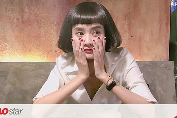 Kim Chi xinh như búp bê với kiểu tóc mái bằng trên lông mày