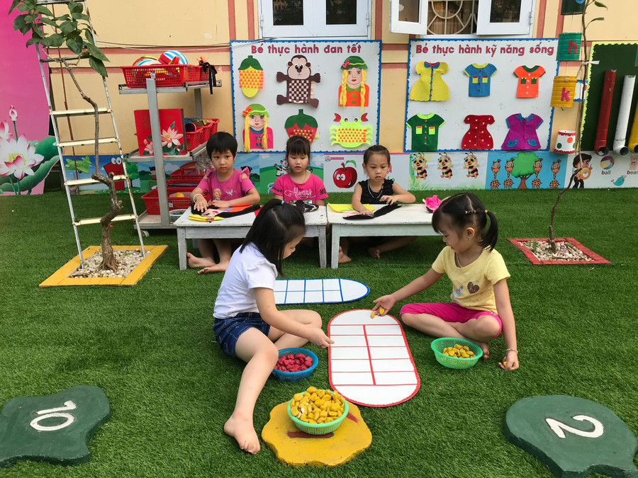 Học mà chơi ở Trường MN Yên Ninh, Tp Yên Bái.