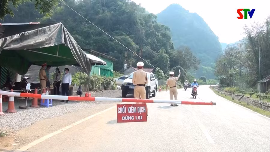 1 chốt kiểm soát dịch bệnh tại tỉnh Sơn La.