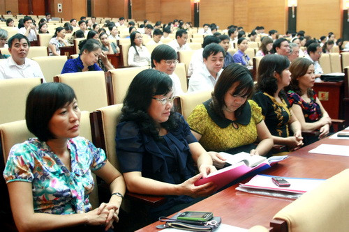 Các cán bộ quản lý, giáo viên của tỉnh Phú Thọ dự hội nghị. ảnh, gdtd.vn Các cán bộ quản lý, giáo viên của tỉnh Phú Thọ dự hội nghị. ảnh, gdtd.vn