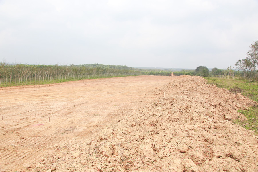 Dự án cao tốc đang được triển khai tại địa bàn huyện Cam Lộ.