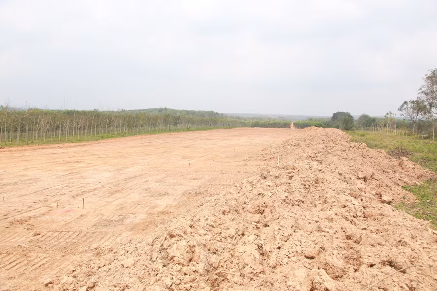 Dự án cao tốc đang được triển khai tại địa bàn huyện Cam Lộ.