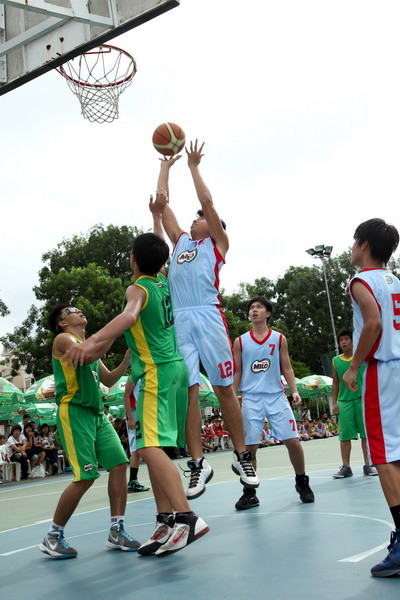 Nhãn hàng Milo luôn đồng hành cùng các giải Bóng rổ, bóng đá HS-SV.