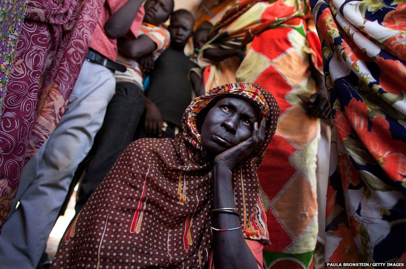 New arrivals waited in long lines for hours to register with UNHCR at the Yida refugee camp in South Sudan near the border with North Sudan. The refugees are escaping hunger and conflict across the border in South Kordofan, a bitterly contested region of Sudan better known as the Nuba Mountains.