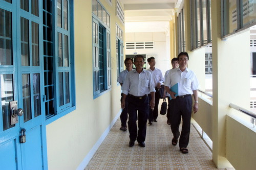 Dãy phòng học xây mới của trường THPT Hàm Thuận Bắc, tỉnh Bình Thuận sử dụng nguồn vốn trái phiếu Chính phủ của Đề án KCH. Ảnh, gdtd.vn