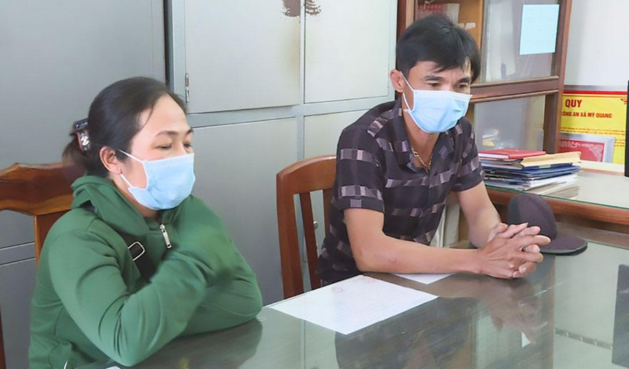 Đối tượng Lê Thị Kim Nhung và Đặng Ngọc Trường. Đối tượng Lê Thị Kim Nhung và Đặng Ngọc Trường.