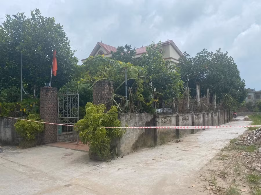 Ngôi nhà nơi xảy ra vụ án mạng.