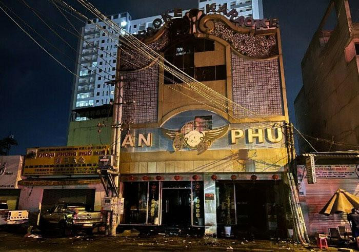 Cơ sở karaoke nơi xảy ra vụ hỏa hoạn. Cơ sở karaoke nơi xảy ra vụ hỏa hoạn.