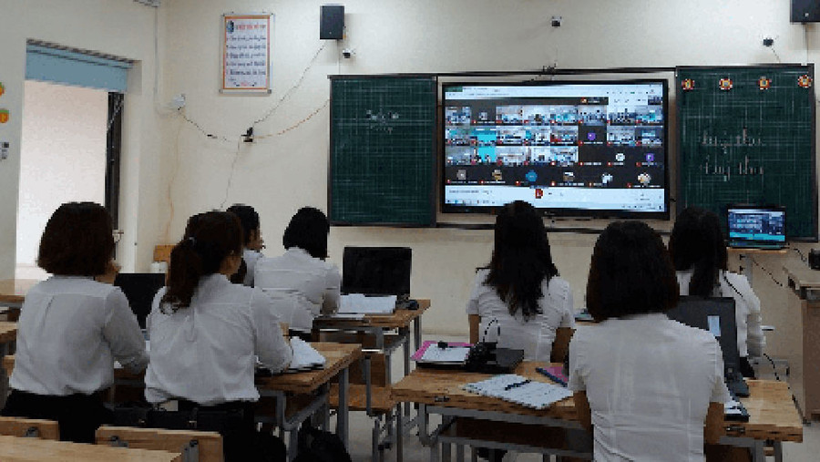 Hoạt động sinh hoạt chuyên môn do Phòng GD&amp;ĐT tổ chức. Ảnh minh họa/ INT