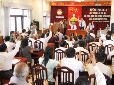 Hôm nay (15/4), các địa phương tổ chức hội nghị hiệp thương lần 3