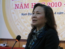 Thứ trưởng Nguyễn Thị Nghĩa phát biểu chỉ đạo tại Hội nghị Thứ trưởng Nguyễn Thị Nghĩa phát biểu chỉ đạo tại Hội nghị