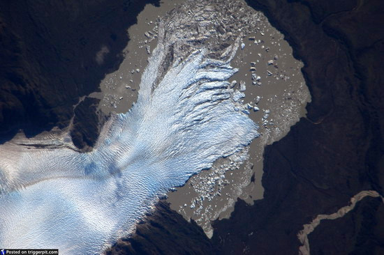 San Quintin Glacier, Chile The San Quintín Glacier is the largest outflow glacier of the Northern Patagonian Ice Field, in southern Chile. Like many glaciers worldwide during the twentieth century, San Quintín appears to be losing mass and retreating rapidly. Natural order, or man-made effect? I’m not going to speculate, but instead enjoy the beauty of a majestic glacier. 