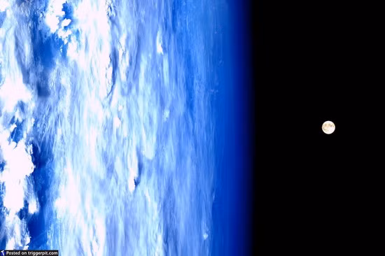 Super Moon On March 19th of this year we had a “Super Moon” sighting across out planet. A “supermoon” is the coincidence of a full moon with the closest approach the Moon makes to the Earth. The moon photographed from the ISS is spectacular, and in this picture even Earth looks trippy. Image: NASA/ESA 