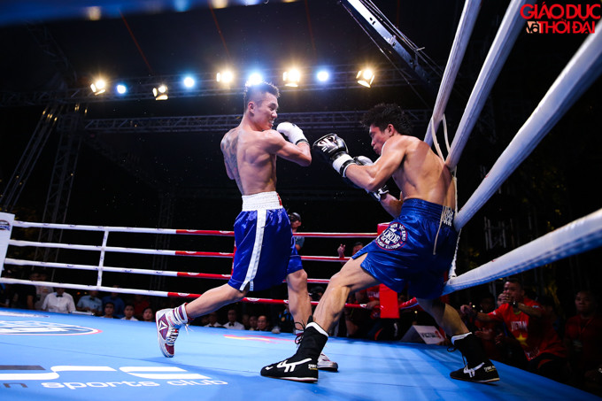 Trận thi đấu ấn tượng giữa Trần Văn An và Claudevan (Philippin).