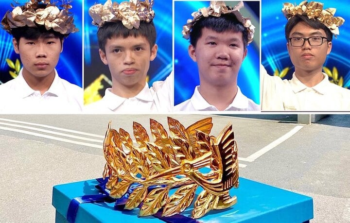 4 nhà &quot;leo núi&quot; và hình ảnh Vòng Nguyệt quế Olympia năm 2023. Ảnh: VTV.