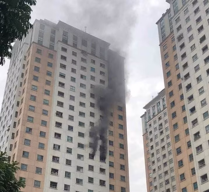Vụ hỏa hoạn xảy ra tại chung cư Xa La.