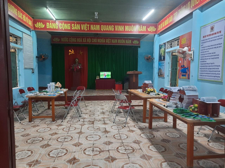 Mô hình được xây dựng tại nhà văn hóa cộng đồng từ nguồn xã hội hoá. Mô hình được xây dựng tại nhà văn hóa cộng đồng từ nguồn xã hội hoá.