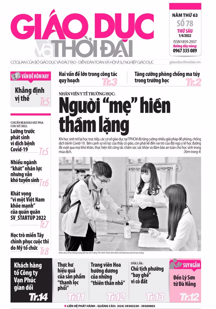 Tin tức báo in số 78, ra ngày hôm nay 1/4/2022