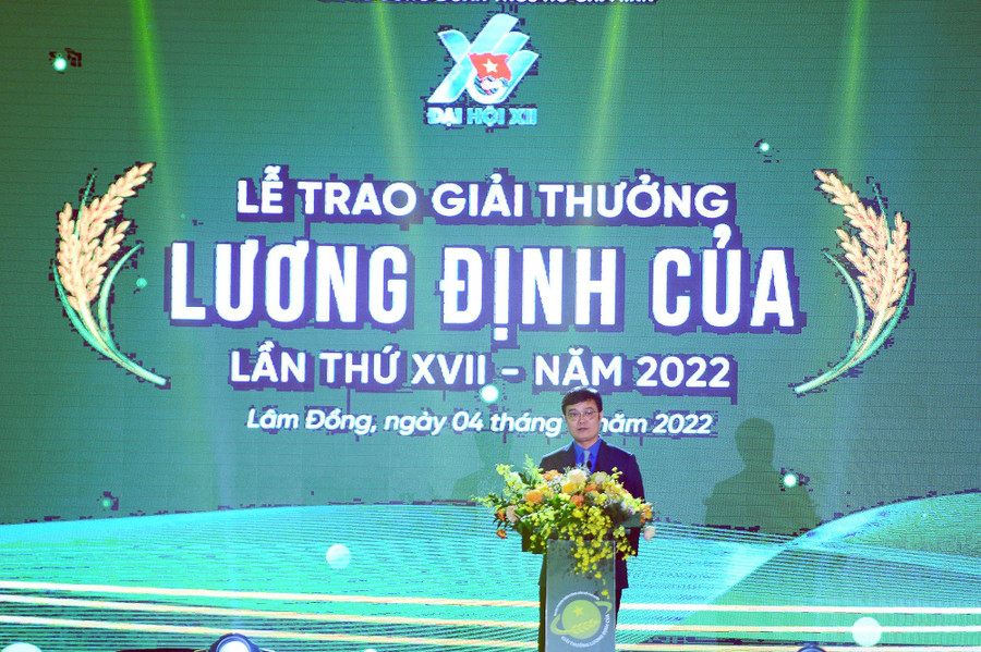 Bí thư thứ nhất T.Ư Đoàn Bùi Quang Huy.