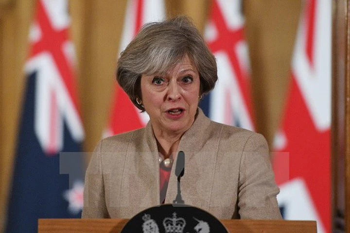 Thủ tướng Anh Theresa May. (Nguồn: EPA/TTXVN)