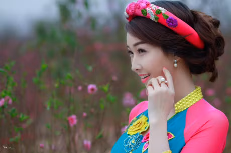 Ngan ngo ngam kieu nu dep ruc ro ngay Xuan - Anh 9