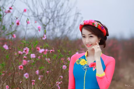 Ngan ngo ngam kieu nu dep ruc ro ngay Xuan - Anh 6