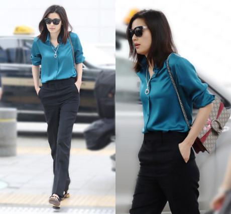 Mac sang trong, giau khuyet diem nhu ba hoang showbiz Han - Anh 10