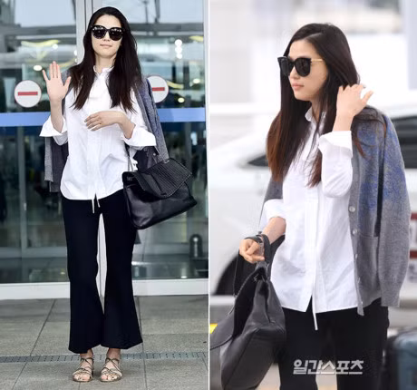 Mac sang trong, giau khuyet diem nhu ba hoang showbiz Han - Anh 12