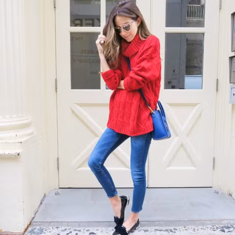 5 tuyet chieu bien tau do jean va denim cho mua lanh - Anh 2