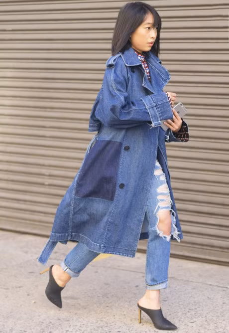 5 tuyet chieu bien tau do jean va denim cho mua lanh - Anh 5