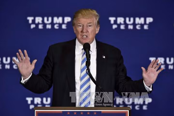 Ông Donald Trump tại cuộc vận động tranh cử ở Gettysburg, bang Pennsylvani, Mỹ ngày 22/10. Ảnh: AFP/TTXVN