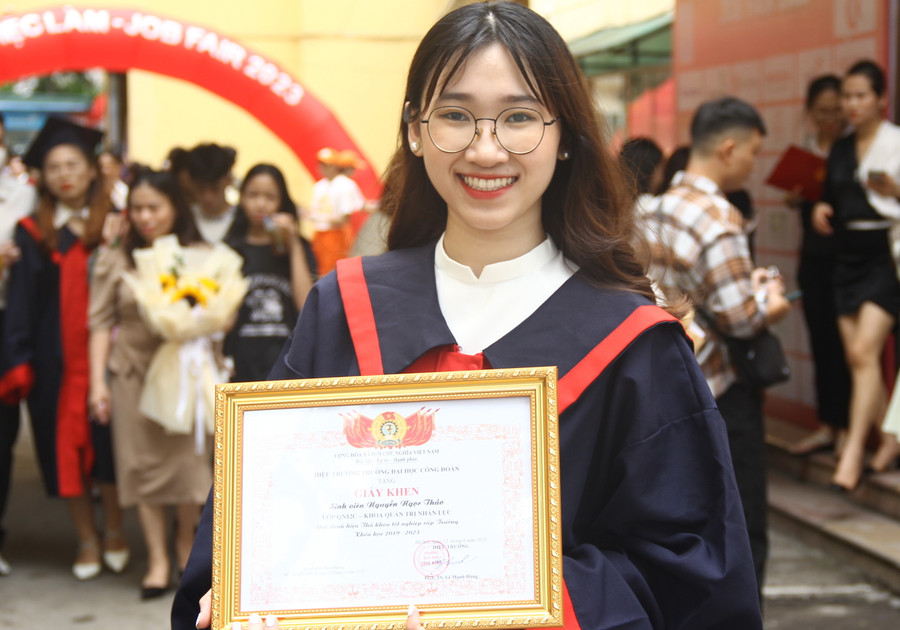 Nguyễn Ngọc Thảo ngành Quản trị nhân lực đã tìm được việc làm phù hợp.