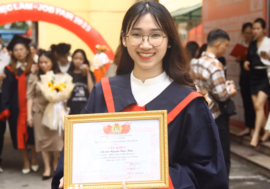 Nguyễn Ngọc Thảo ngành Quản trị nhân lực đã tìm được việc làm phù hợp.