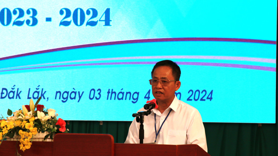 TS Đỗ Tường Hiệp phát biểu bế mạc Hội thi. (Ảnh: TT)