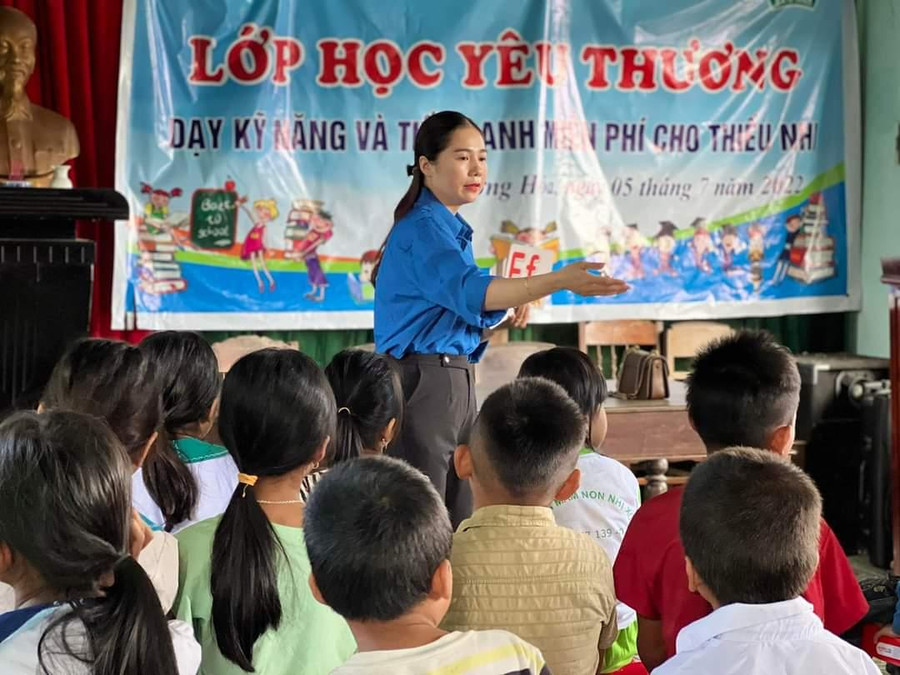 Lớp học yêu thương tạo ra sân chơi bổ ích trong dịp hè.