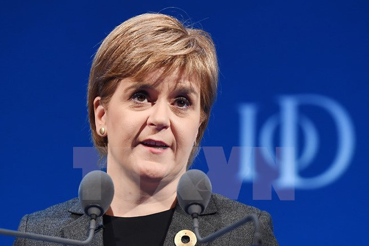 Thủ hiến Scotland Nicola Sturgeon tại thủ đô London, Anh ngày 27/9. (Nguồn: EPA/TTXVN)