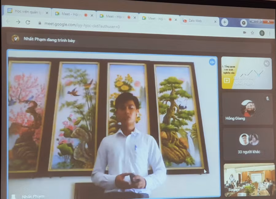 Hội nghị được tổ chức theo hình thức trực tuyến
