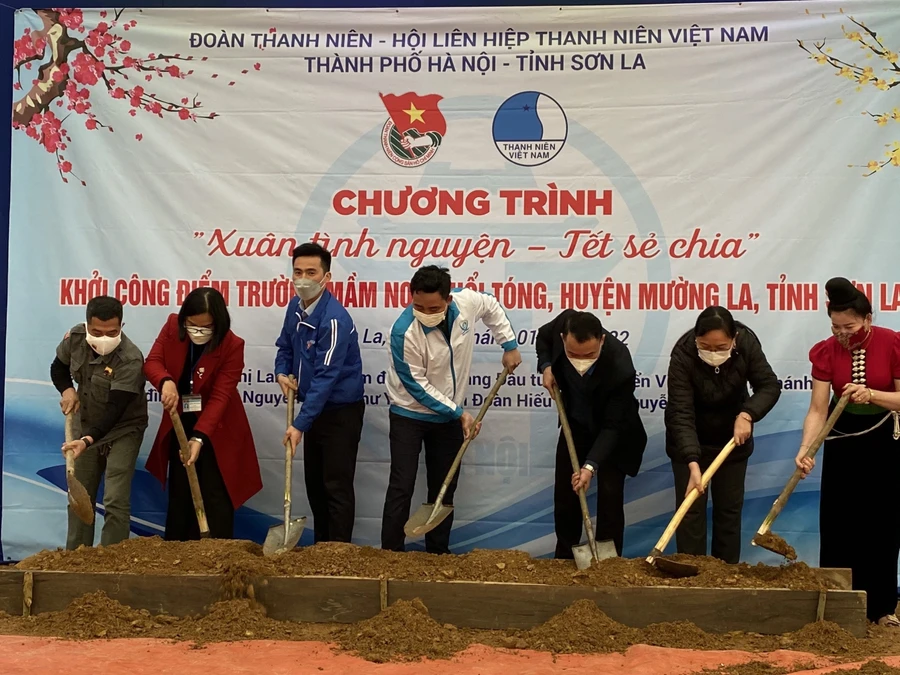 Khởi công xây dựng điểm trường mầm non trong khuôn khổ chương trình.